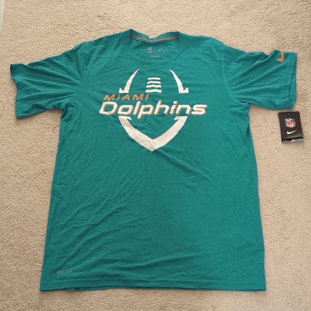 Men's NIKE Aqua Miami Dolphins Legend Icon Performance T-Shirt